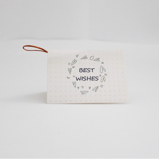 Apsveikuma kartīte “Best Wishes”, 6,5 × 9 cm, 1 gab.