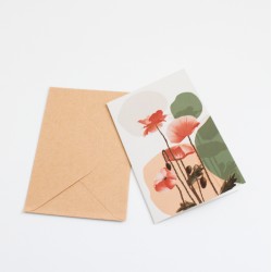 Apsveikuma kartīte ar krafta aploksni 13×9 cm, 1 gab. Apsveikuma kartīte ar krafta aploksni 13×9 cm, 1 gab.