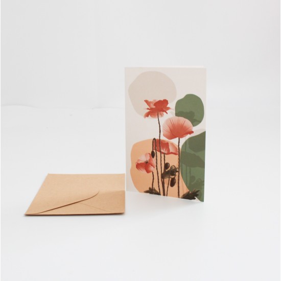 Apsveikuma kartīte ar krafta aploksni 13×9 cm, 1 gab. Apsveikuma kartīte ar krafta aploksni 13×9 cm, 1 gab.