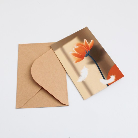 Apsveikuma kartīte ar krafta aploksni 13×9 cm, 1 gab. Apsveikuma kartīte ar krafta aploksni 13×9 cm, 1 gab.