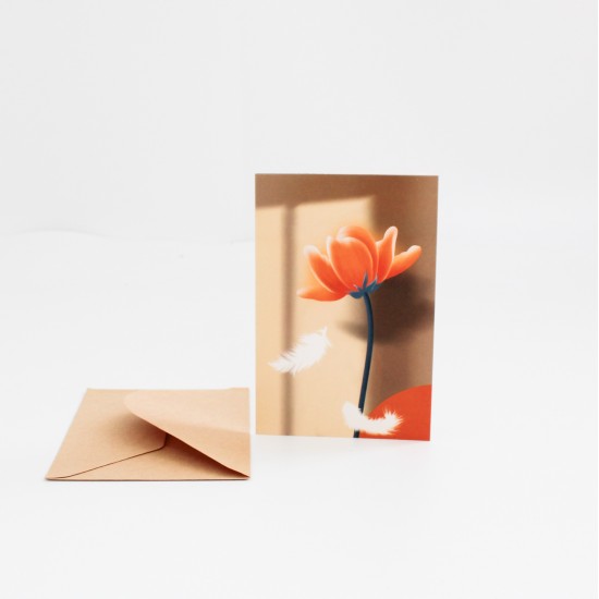 Apsveikuma kartīte ar krafta aploksni 13×9 cm, 1 gab. Apsveikuma kartīte ar krafta aploksni 13×9 cm, 1 gab.