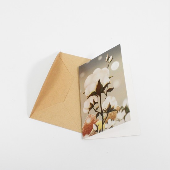 Apsveikuma kartīte ar krafta aploksni 13×9 cm, 1 gab. Apsveikuma kartīte ar krafta aploksni 13×9 cm, 1 gab.