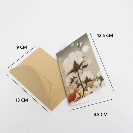 Apsveikuma kartīte ar krafta aploksni 13×9 cm, 1 gab. Apsveikuma kartīte ar krafta aploksni 13×9 cm, 1 gab.