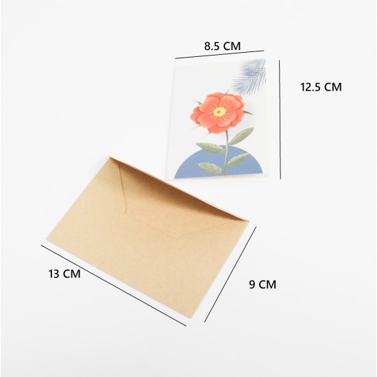 Apsveikuma kartīte ar krafta aploksni 13×9 cm, 1 gab. Apsveikuma kartīte ar krafta aploksni 13×9 cm, 1 gab.