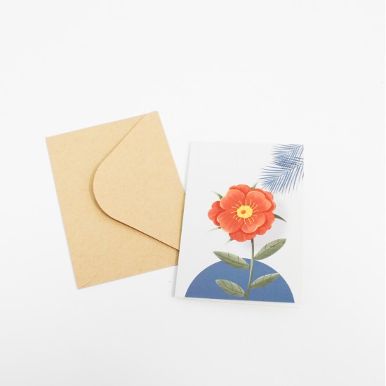 Apsveikuma kartīte ar krafta aploksni 13×9 cm, 1 gab. Apsveikuma kartīte ar krafta aploksni 13×9 cm, 1 gab.