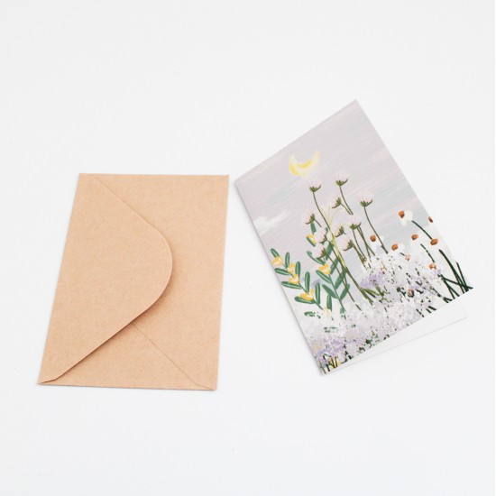 Apsveikuma kartīte ar krafta aploksni 13×9 cm, 1 gab. Apsveikuma kartīte ar krafta aploksni 13×9 cm, 1 gab.