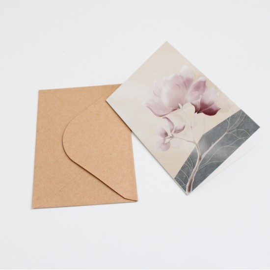 Apsveikuma kartīte ar krafta aploksni 13×9 cm, 1 gab. Apsveikuma kartīte ar krafta aploksni 13×9 cm, 1 gab.