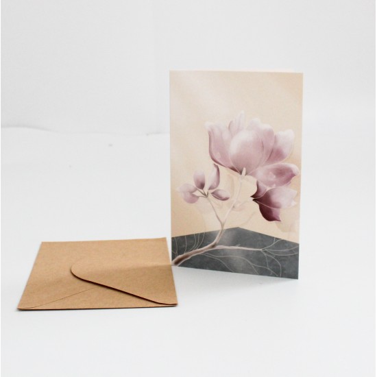 Apsveikuma kartīte ar krafta aploksni 13×9 cm, 1 gab. Apsveikuma kartīte ar krafta aploksni 13×9 cm, 1 gab.