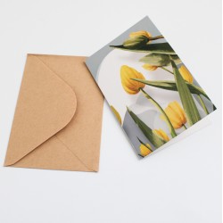 Apsveikuma kartīte ar krafta aploksni 13×9 cm, 1 gab. Apsveikuma kartīte ar krafta aploksni 13×9 cm, 1 gab.
