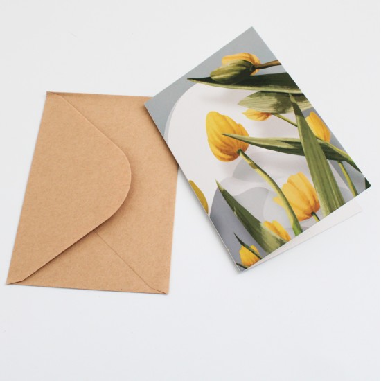 Apsveikuma kartīte ar krafta aploksni 13×9 cm, 1 gab. Apsveikuma kartīte ar krafta aploksni 13×9 cm, 1 gab.