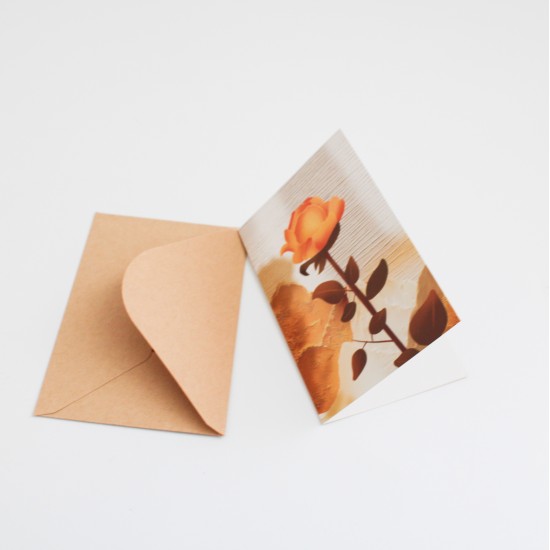 Apsveikuma kartīte ar krafta aploksni 13×9 cm, 1 gab. Apsveikuma kartīte ar krafta aploksni 13×9 cm, 1 gab.