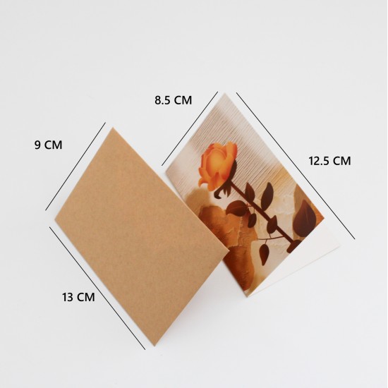 Apsveikuma kartīte ar krafta aploksni 13×9 cm, 1 gab. Apsveikuma kartīte ar krafta aploksni 13×9 cm, 1 gab.