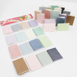 Kartīšu komplekts 6,5×9,5 cm, 128 gab., dažādas krāsas