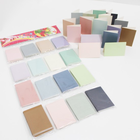 Kartīšu komplekts 6,5×9,5 cm, 128 gab., dažādas krāsas