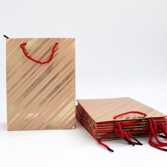 Подарочный пакет с веревочными ручками 18*24*8,5cm, 12шт.