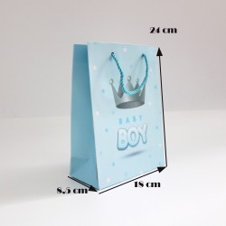 Gift bags BABY BOY 18*24*8,5cm, 12pcs