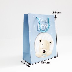 Gift bags BABY BOY 18*24*8,5cm, 12pcs