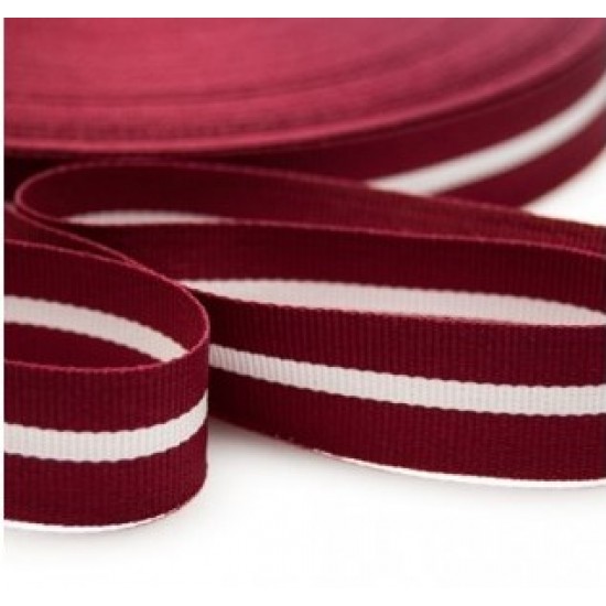 Latvian flag ribbon 16mm 1m