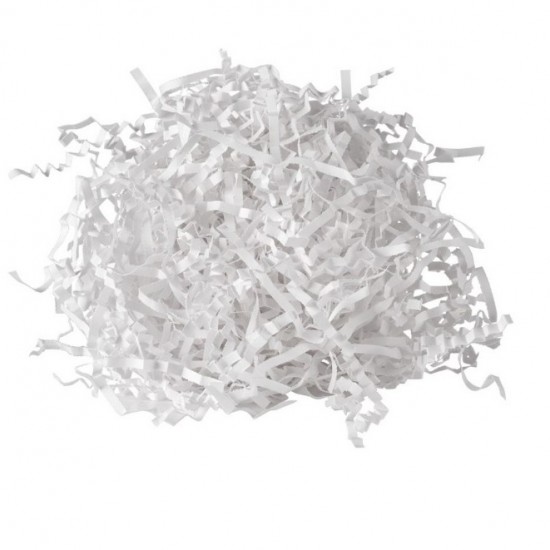 Rigid Shredded Paper for gift packing 4mm., 1000 g., white