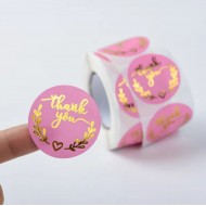 Stickers THANK YOU  d-3.8cm, 500pcs.