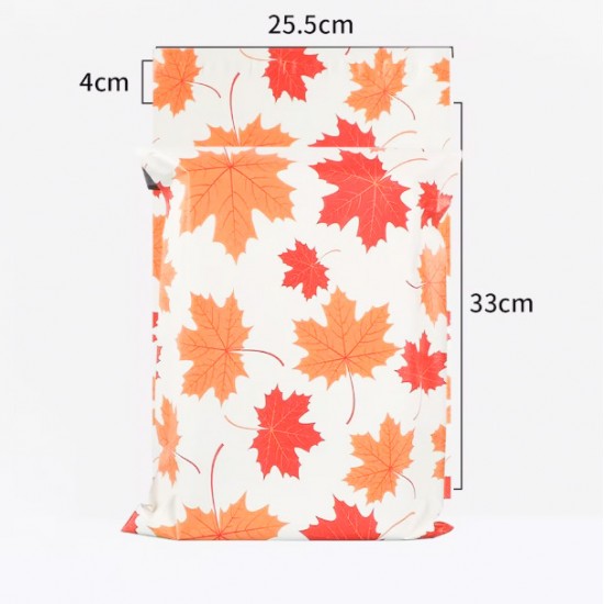 Водонепроницаемые курьерские пакеты для посылок 25*33+4см,  AUTUMN, 10 шт.