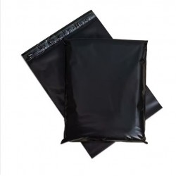 Kurjera maisiņš LDPE ar līmlenti, melns, 35×46+5 cm, 50 gab.
