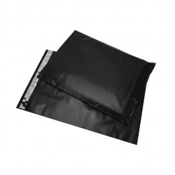 Kurjera maisiņš LDPE ar līmlenti, melns, 45 × 55 + 5 cm, 50 gab.