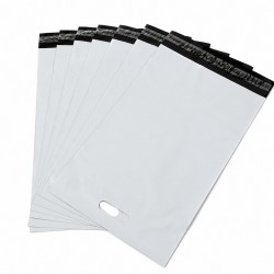 Kahvalliset postituspussit, 45×56+5 cm, harmaa, 10 kpl