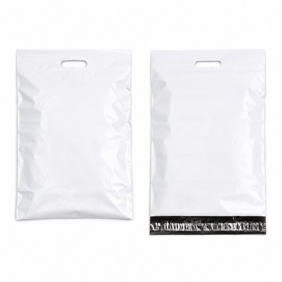 Buste per spedizioni con manici, 25×31+5 cm, grigie, 10 pz.
