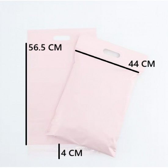 Courier Bag with Handle, Pink, 44×56.5+4 cm, 100 pcs Courier Bag with Handle, Pink, 44×56.5+4 cm, 100 pcs