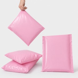 Ūdensiztūrīgie kurjeru maisi paku sūtījumiem 38x48+4cm, kr.rozā, 100gab.