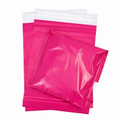 Vandeniui atsparūs kurjerių maišeliai siuntoms 28x38+4 cm, spalva Hot Pink, 100 vnt.