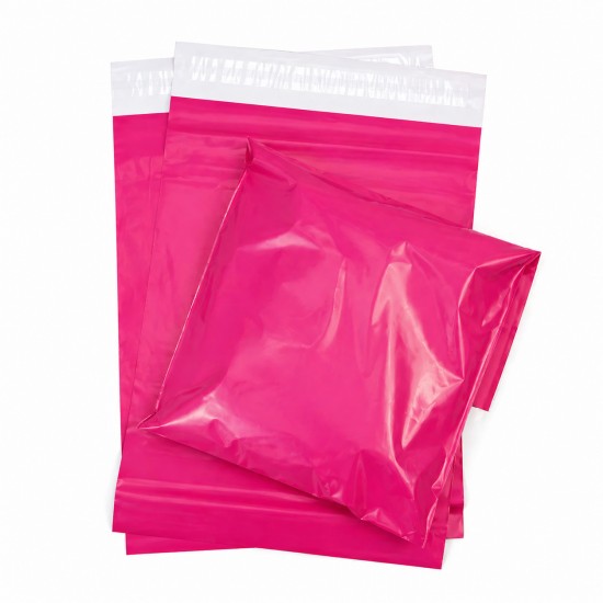 Vandeniui atsparūs kurjerių maišeliai siuntoms 28x38+4 cm, spalva Hot Pink, 100 vnt.