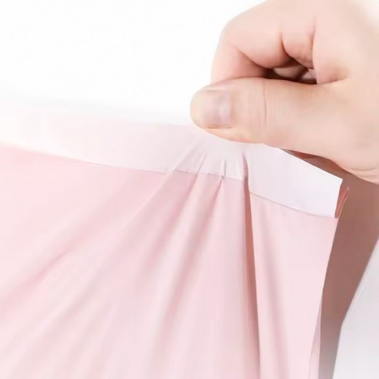 Ūdensiztūrīgie kurjeru maisi paku sūtījumiem 30x38+4cm, kr. Light Pink, 100gab.