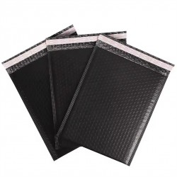 Waterproof Bubble Mailer for Shipping, 11×18+4 cm, Black, 10 pcs