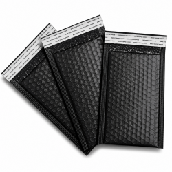 Waterproof Bubble Mailer for Shipping, 13×19+4 cm, Black, 10 pcs