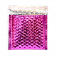 Extra strong shipping mailer bubble envelope waterproof 13*13+4cm, Metallic, Pink