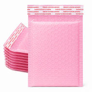 Waterproof Bubble Mailer for Shipping,11×18+4 cm, Pink, 10 pcs