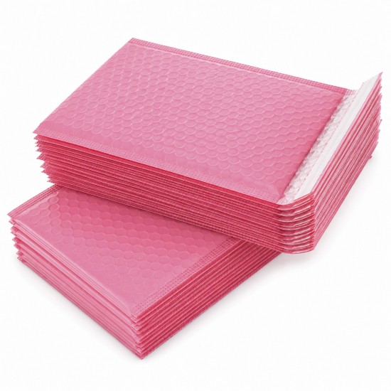Enveloppe à bulles imperméable pour expédition, 16×23+4 cm, rose