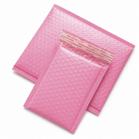 Enveloppe à bulles imperméable pour expédition, 16×23+4 cm, rose