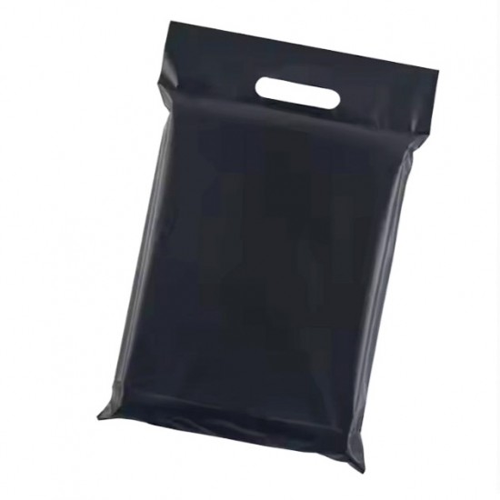 Kurjeru aploksne ar rokturiem, 27,5*38+4cm, melna krāsa, 100gab.