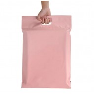 Курьерский пакет с ручкой  41*56+4см, цвет розовый, 100шт.