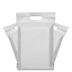 Shipping mailer envelopes with handles, 28*45+4cm, Grey, 100pcs