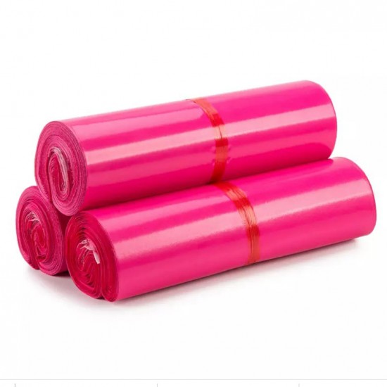 Курьерский пакет 38*48+4см, цвет розовый, 10шт.