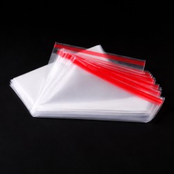 Caurspidīgie maisiņi i ar ventilācijas atveri 10×15 cm + 5 cm atloks, 25 mikroni, 100 gab.