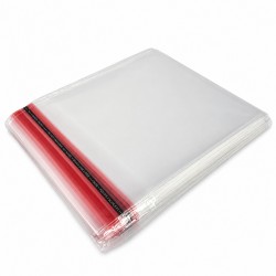 Caurspidīgie maisiņi ar ventilācijas atveri 50×60+5 cm atloks, 25 mikroni , 100 gab.