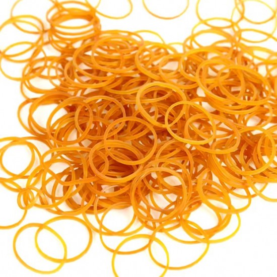 Kancelejas gumijas 100 g – dzeltenas, Ø35 mm, biezums 2 mm