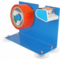 Dispenser, table holder for gluing adhesive tape. Holder for adhesive tape up to 50mm wide, with a knife for cutting the tape.