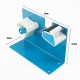 Dispenser, table holder for gluing adhesive tape. Holder for adhesive tape up to 50mm wide, with a knife for cutting the tape.