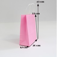 Бумажный пакет с кручеными ручками 33*26*12cm, 12шт.,